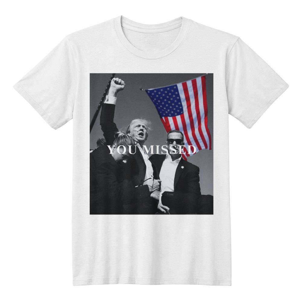 Black and White You Missed Tshirt - Serbachi