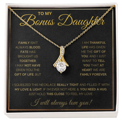 bonus daughter gifts from stepdad stepmom like a daughter to me jewelry daughter in law necklace gift for daughter in law - Serbachi