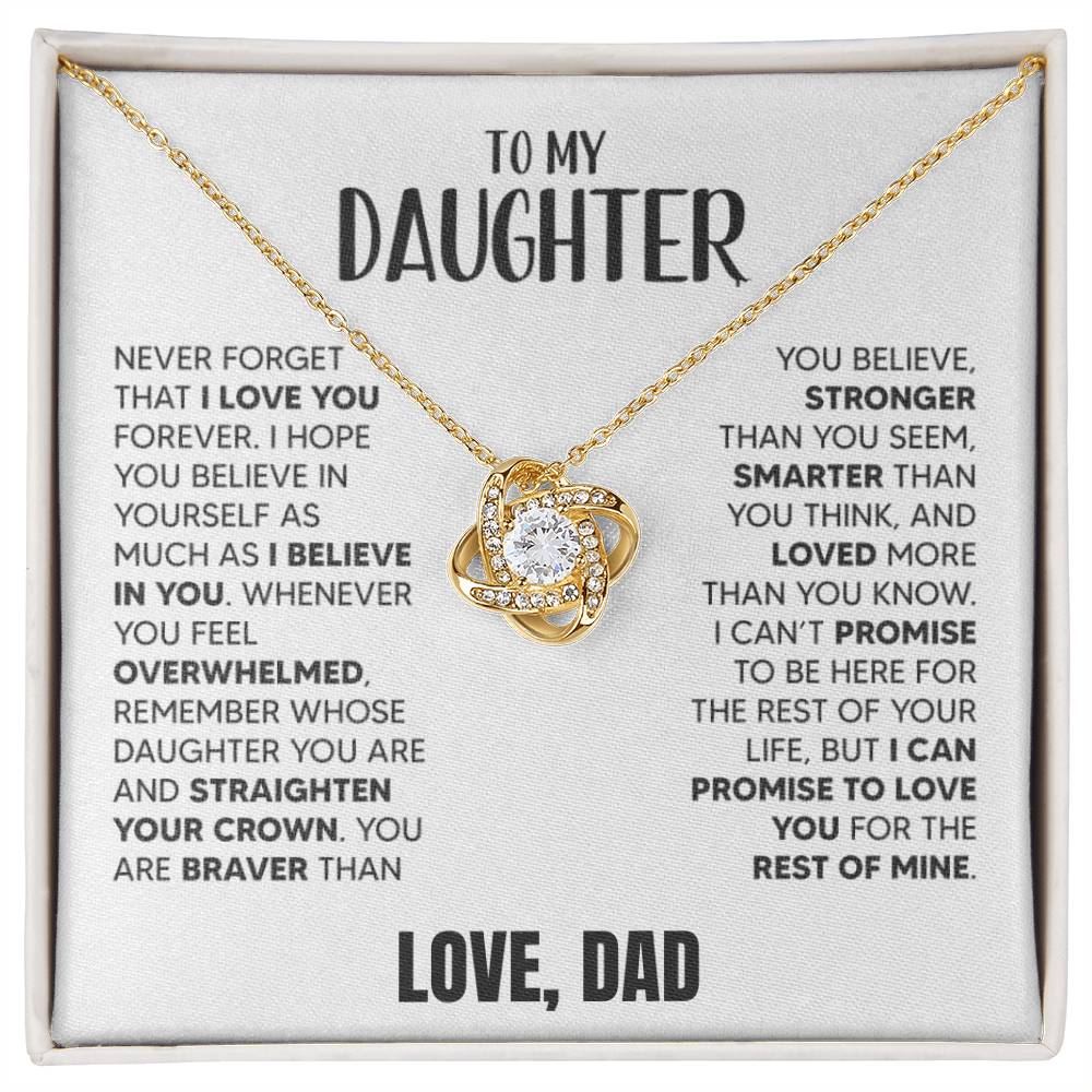 [Almost Sold Out] To My Daughter From Dad | White Gold Necklace - Serbachi