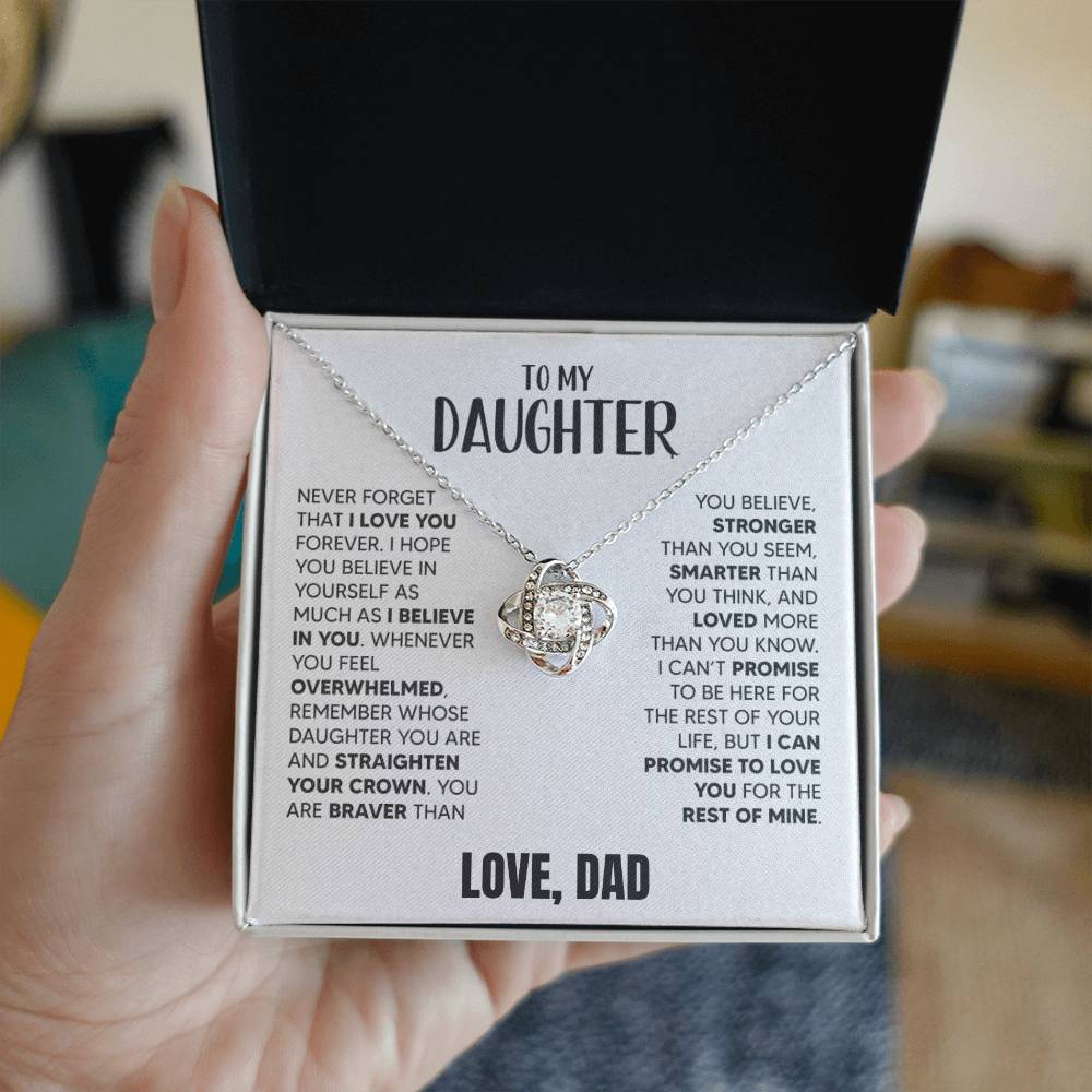 [Almost Sold Out] To My Daughter From Dad | White Gold Necklace - Serbachi