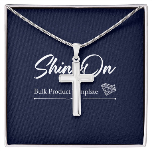 Dad Cross Necklace, Father Cross Necklace Father's Day Gift, Christian Gift For Dad, Father Son Cross Necklace - Serbachi