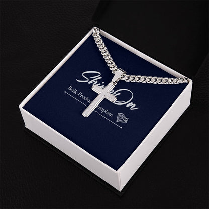 Dad Cross Necklace, Father Necklace Father's Day Gift, Christian Gift For Dad, Father Son Cross Necklace - Serbachi