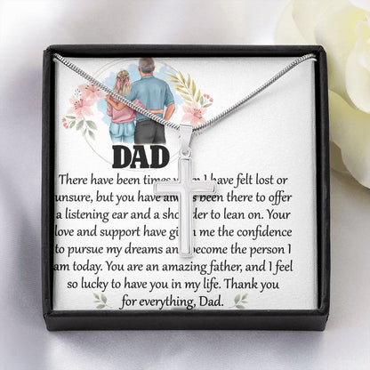 Dad-There have been Dad Cross Necklace, Father Cross Necklace Father's Day Gift, Christian Gift For Dad, Father Son Cross Necklace - Serbachi