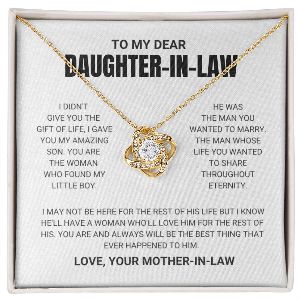 Daughter In Law - Best Thing - Love Knot Necklace - Serbachi