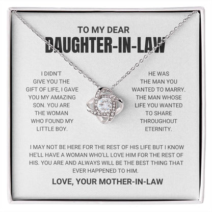 Daughter In Law - Best Thing - Love Knot Necklace - Serbachi