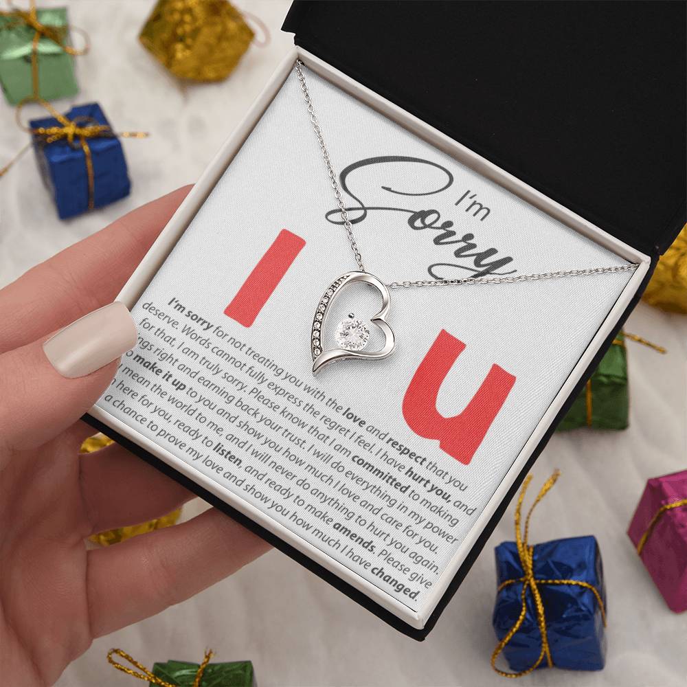 I'm Sorry - I Love You - Forever Love Necklace - Serbachi