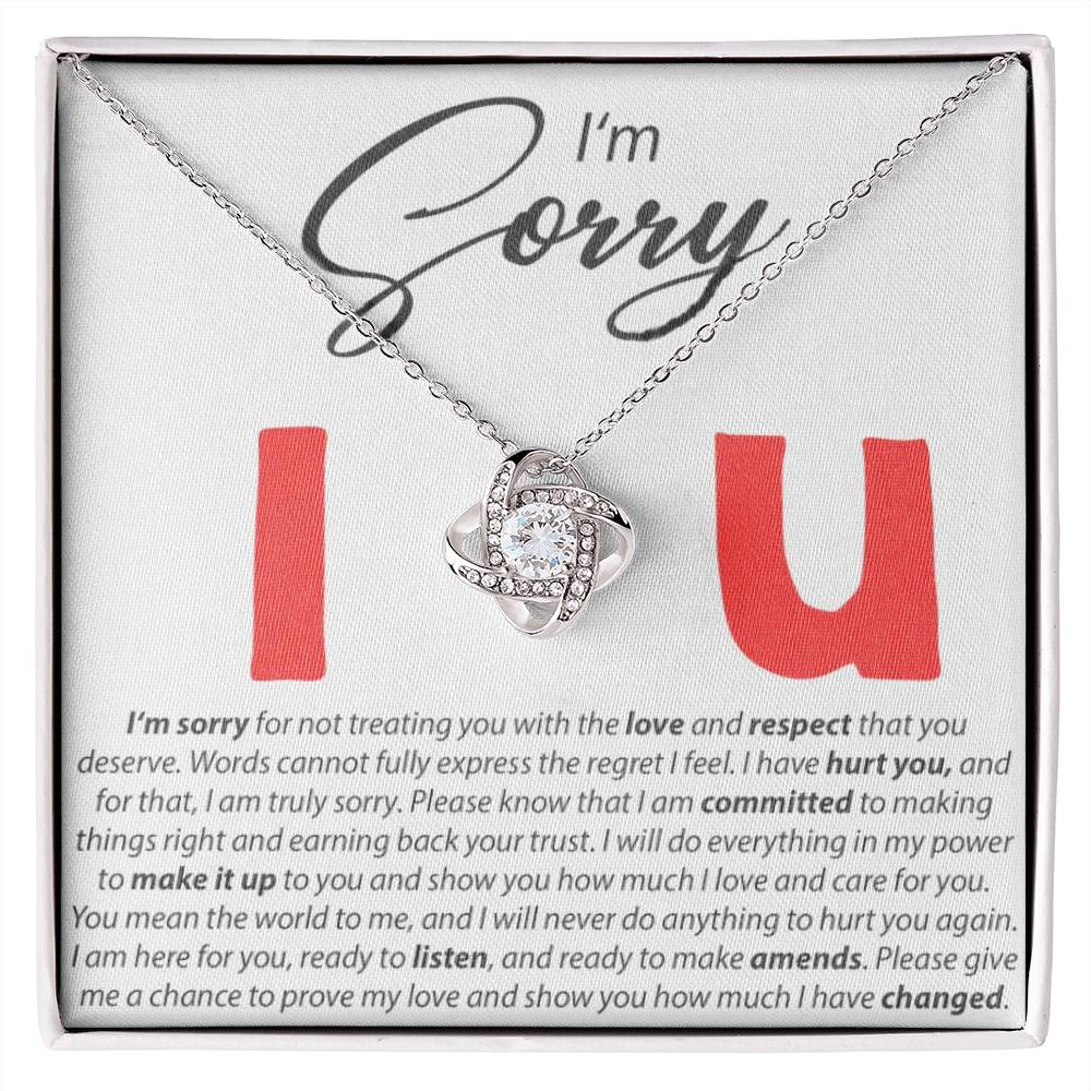 I'm Sorry - I Love You - Forever Love Necklace - Serbachi