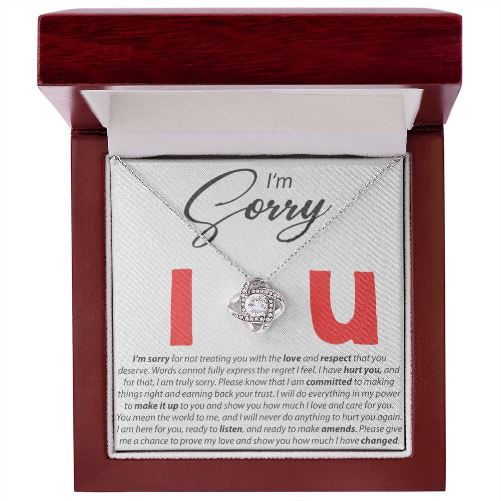 I'm Sorry - I Love You - Forever Love Necklace - Serbachi