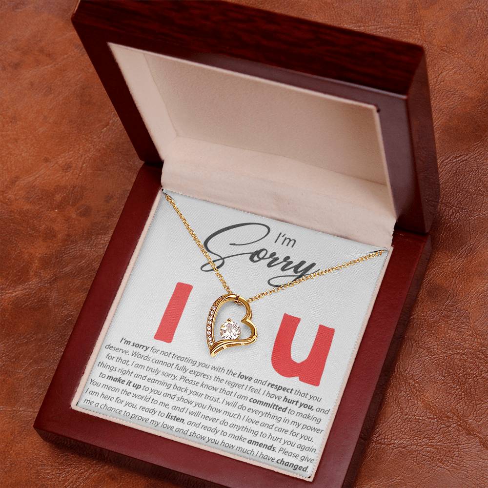 I'm Sorry - I Love You - Forever Love Necklace - Serbachi