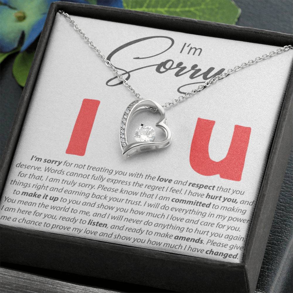 I'm Sorry - I Love You - Forever Love Necklace - Serbachi