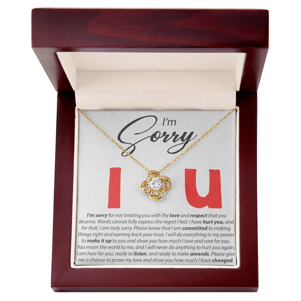 I'm Sorry - I Love You - Forever Love Necklace - Serbachi