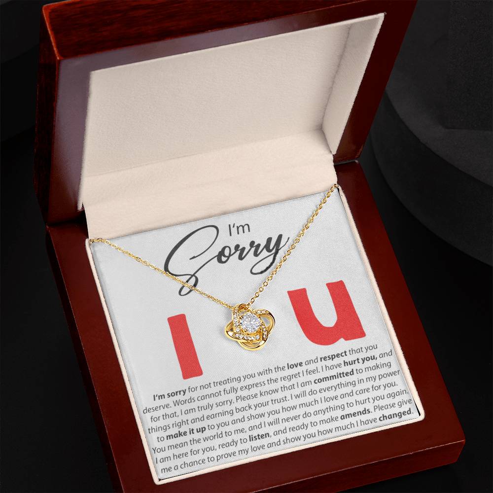 I'm Sorry - I Love You - Forever Love Necklace - Serbachi