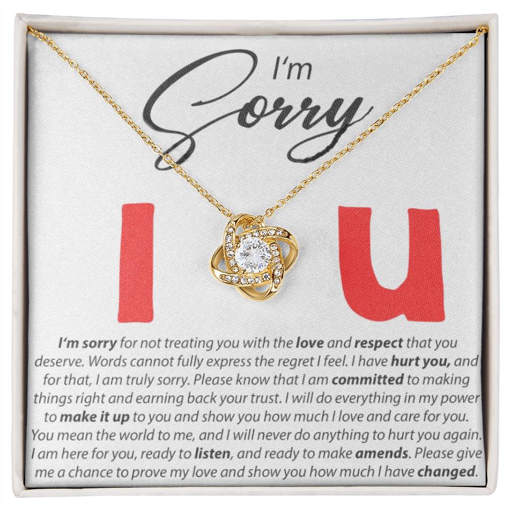 I'm Sorry - I Love You - Forever Love Necklace - Serbachi