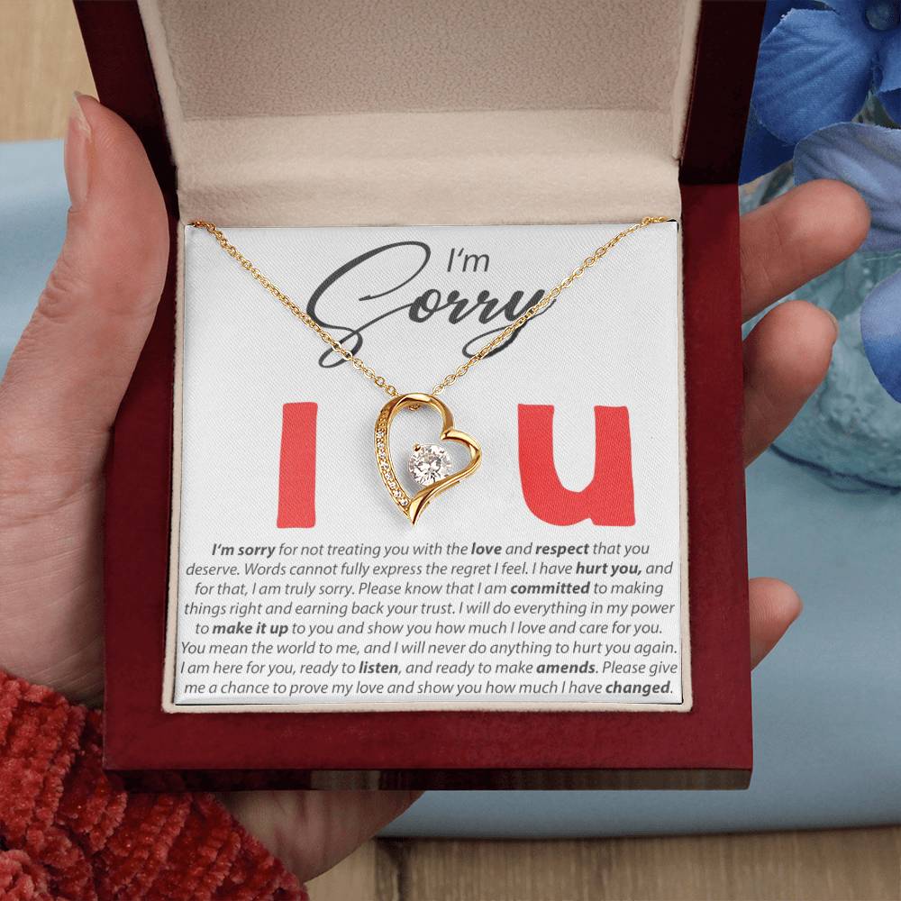 I'm Sorry - I Love You - Forever Love Necklace - Serbachi