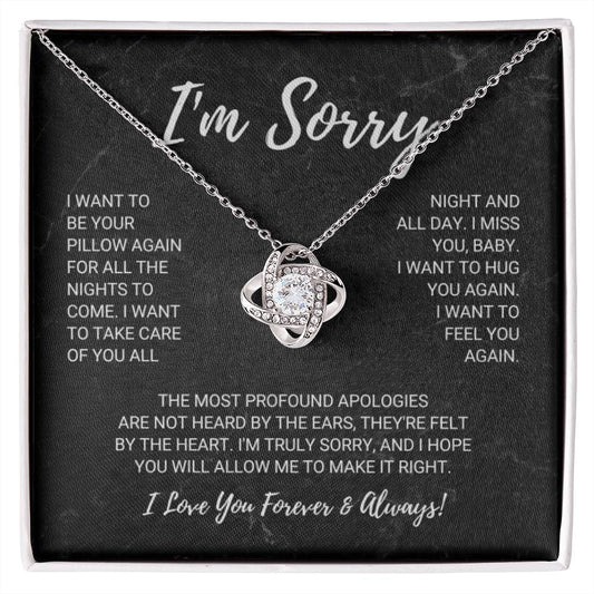 Soulmate - I'm Sorry - Love Knot Necklace - Serbachi