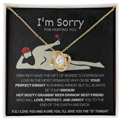 Soulmate - I'm Sorry - Love Knot Necklace - Serbachi