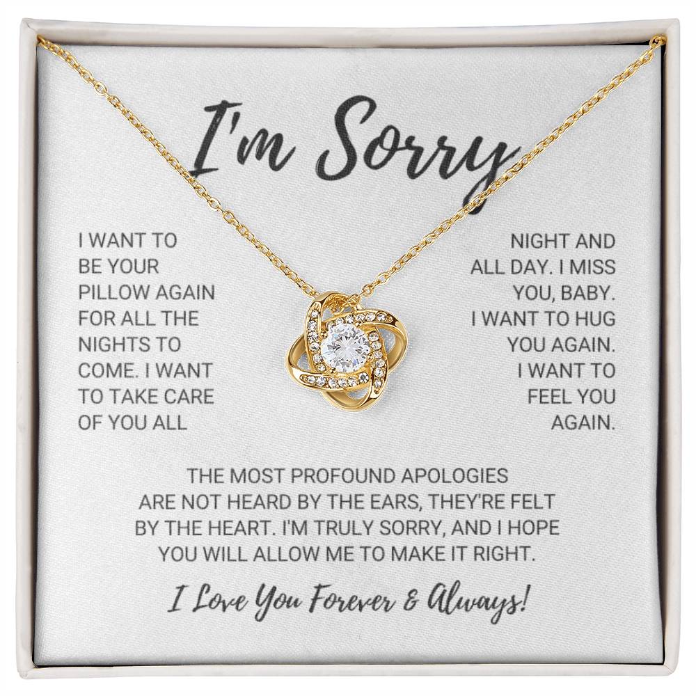 Soulmate - I'm Sorry - Love Knot Necklace - Serbachi