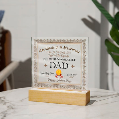 The World's Greatest DAD - Fathers Day Gifts - Serbachi