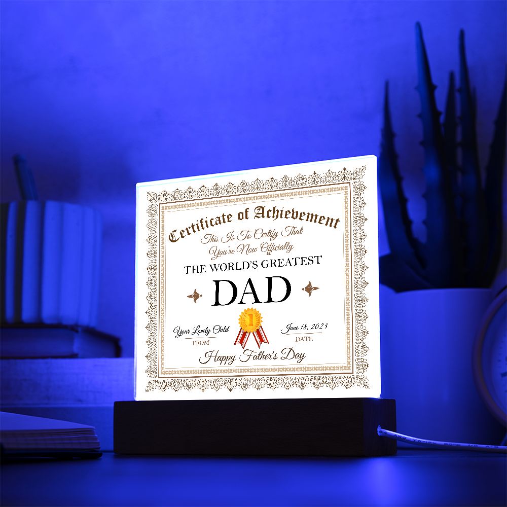 The World's Greatest DAD - Fathers Day Gifts - Serbachi