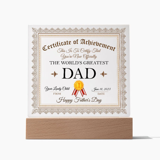 The World's Greatest DAD - Fathers Day Gifts - Serbachi