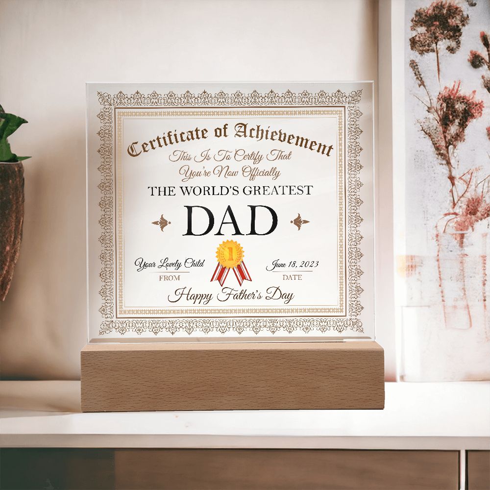 The World's Greatest DAD - Fathers Day Gifts - Serbachi