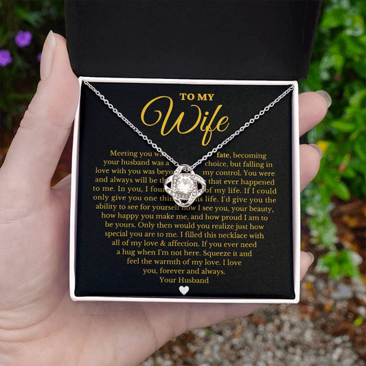 To My Beautiful Wife - Forever Love Necklace Gift Set - Serbachi