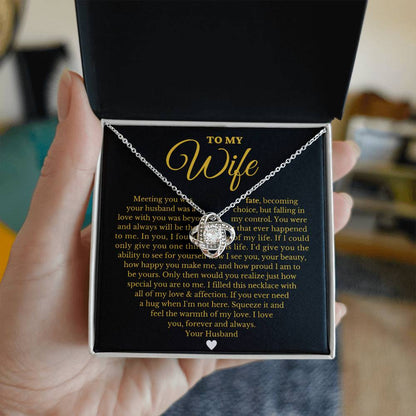 To My Beautiful Wife - Forever Love Necklace Gift Set - Serbachi