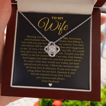 To My Beautiful Wife - Forever Love Necklace Gift Set - Serbachi