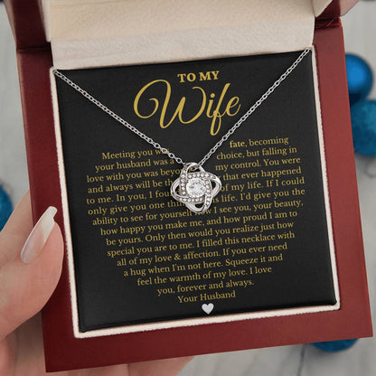 To My Beautiful Wife - Forever Love Necklace Gift Set - Serbachi