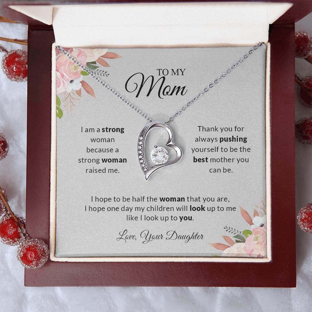 To My Mom | Thank You - Forever Love Necklace - Serbachi