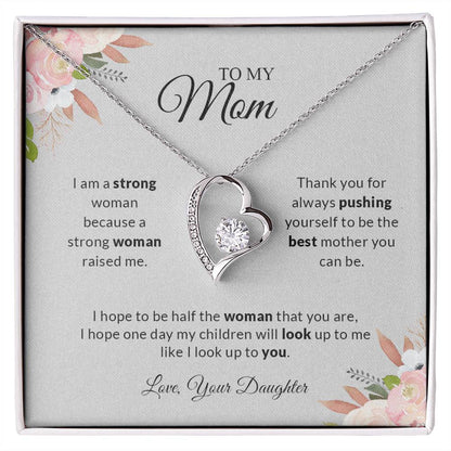 To My Mom | Thank You - Forever Love Necklace - Serbachi