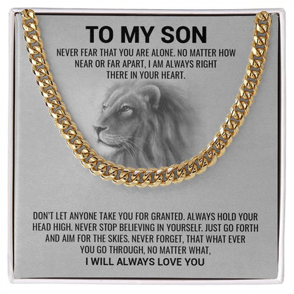 To My Son | I Will Always Love You - Cuban Link Chain - Serbachi