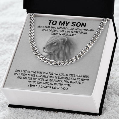 To My Son | I Will Always Love You - Cuban Link Chain - Serbachi