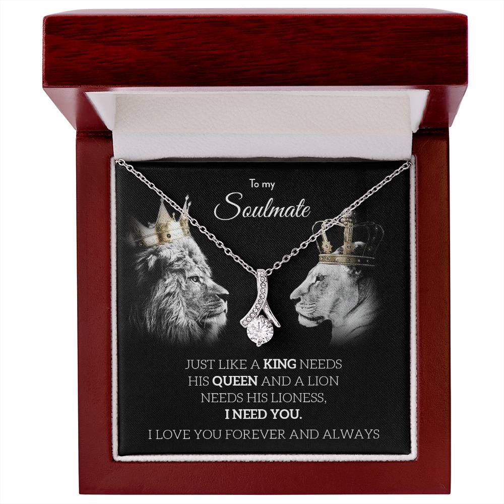 To My Soulmate | I Love You, Forever & Always - Alluring Beauty necklace - Serbachi