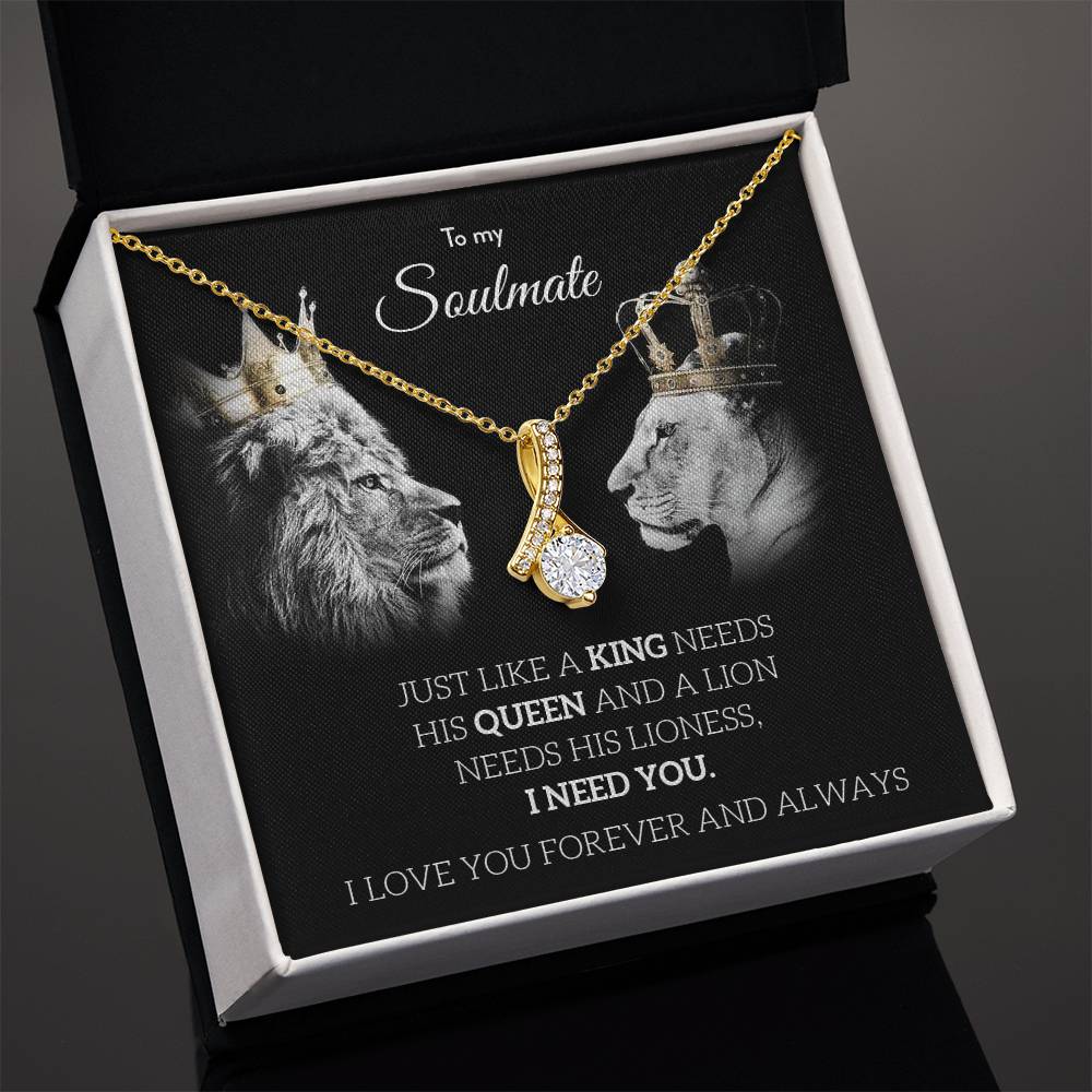 To My Soulmate | I Love You, Forever & Always - Alluring Beauty necklace - Serbachi