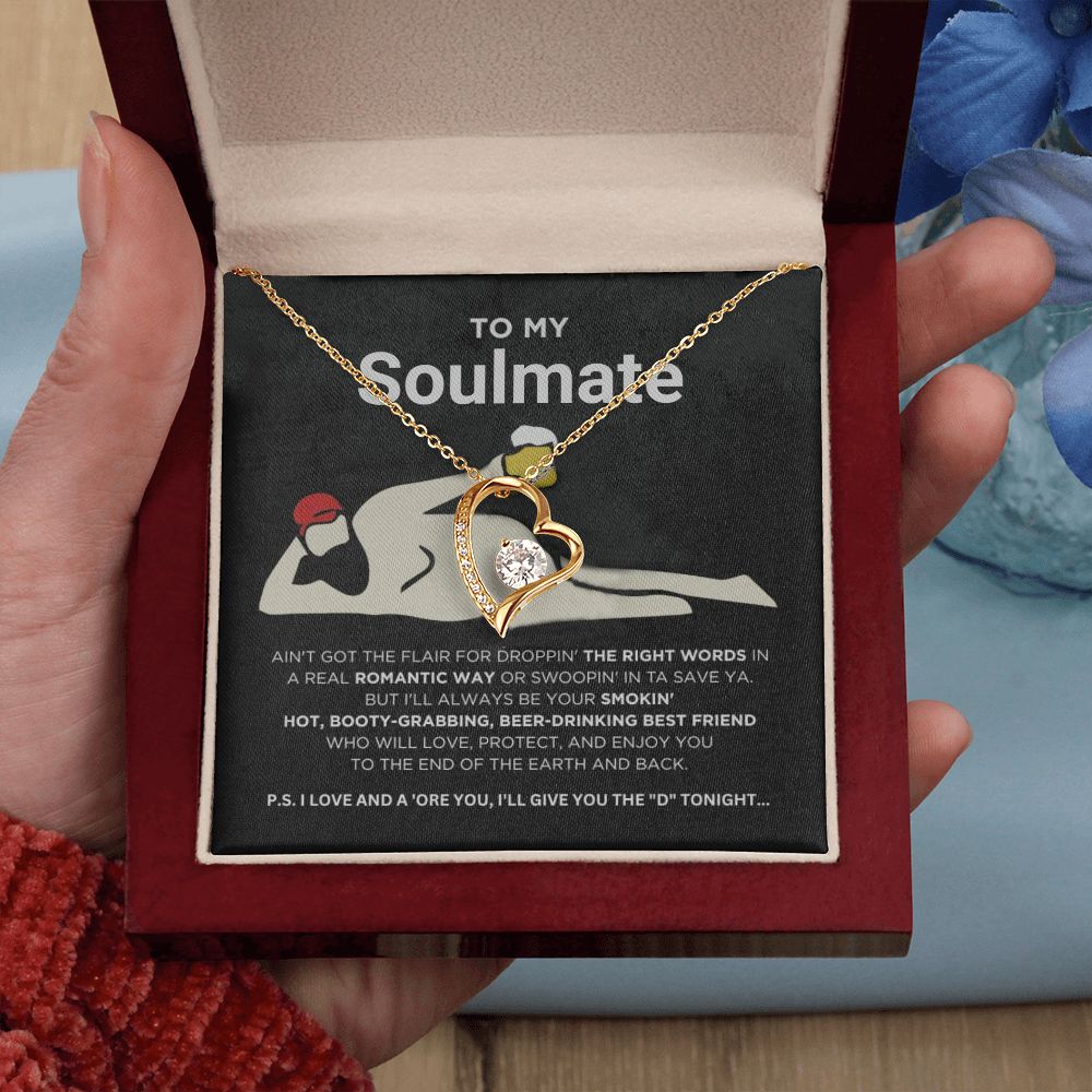 To My Soulmate - Smokin' Hot - Forever Love Necklace - Serbachi