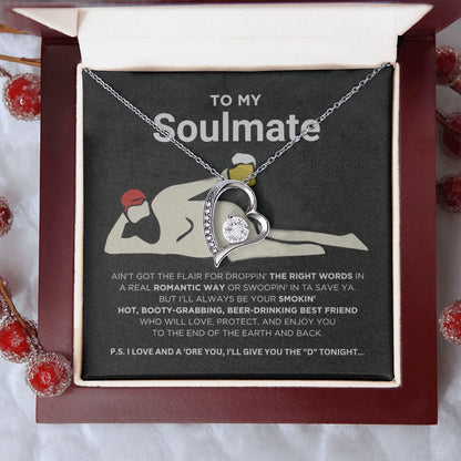 To My Soulmate - Smokin' Hot - Forever Love Necklace - Serbachi