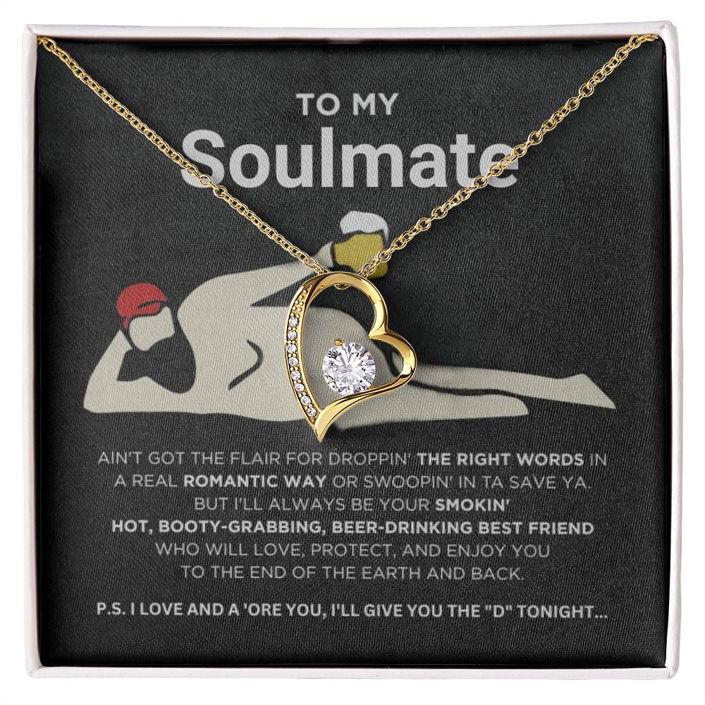 To My Soulmate - Smokin' Hot - Forever Love Necklace - Serbachi