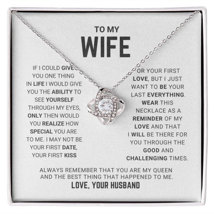 Wife - You Are My Queen - Love Knot Necklace - Serbachi